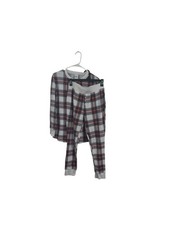 Stars Above Women  s Plaid Thermal Pajama Pant Set Long Sleeve Sz M