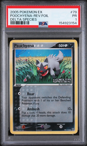 Poochyena graded PSA 1 for sale on eBay