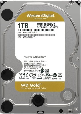 Western Digital Gold WD1005FBYZ 1TB Internal,7200 RPM,3.5 inch Hard Drive