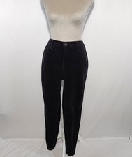 Talbots Women's Size 8 Black Corduroy Five Pocket Belt Loop Zip Jegging Pants