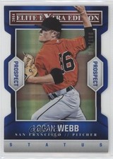 2014 Elite Extra Edition Prospects Status Blue Die-Cut /100 Logan Webb #58 0b0