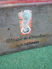 BLACK & DECKER ELECTRIC ROTARY HAMMER DRILL  #717 W/ METAL CASE PARTS OR REPAIR