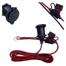 6FT 12V Fixed Thread Cigarette Lighter Socket Extension Cable, Heavy-Duty Car...