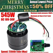 NIDEC 13F048R011 DC29V 545W High Speed PWM DC Brushless Fan Vacuum Cleaner Motor