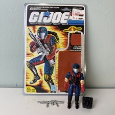 Vtg GI Joe COBRA VIPERS figure V1 ORIGINAL 1986 Infantry 100% COMPLETE Tight