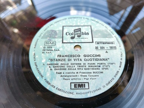 DISCO 33g. Francesco Guccini Stanze Di Vita Quotidiana 1974 - Foto 4 di 5