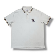 Vintage Bike San Diego Chargers Embroidered Logo White Polo Shirt Men's XL