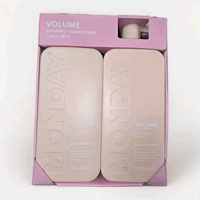 MONDAY Volume Shampoo & Conditioner for Thin, Fine, Oily Hair 30 fl oz Each