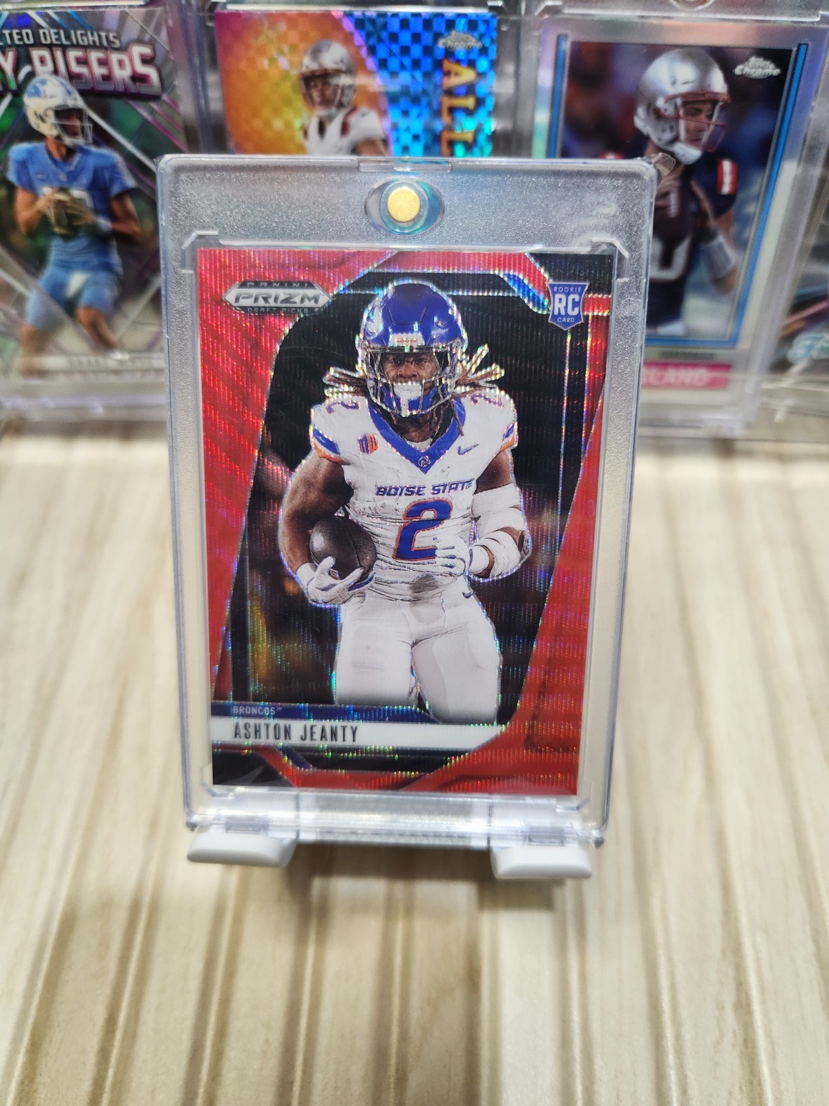 2025 Panini Prizm Draft Picks - Ashton Jeanty #13 Ruby Wave Prizm (RC)