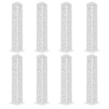 8 PCS Roman Pillars Flower Stand Wedding Column Celebration Background Decor