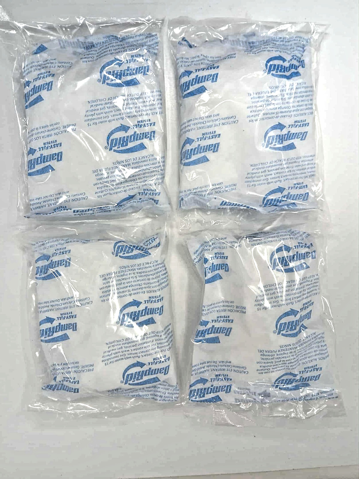 DampRid FG92 Fragrance Free Moisture Absorber Refill - 4 10.5oz. Packets