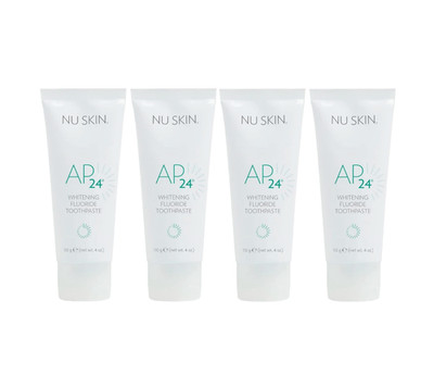 Exp: 11/2027. 4 Tubes Nu Skin Nuskin AP 24 Whitening Fluoride Toothpaste, 4 oz