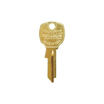 COMPX NATIONAL D4291 Key Blank,For 4DED5,Bright Brass 4DEF9