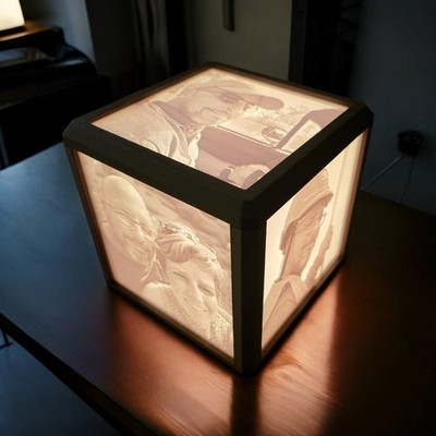 Personalisiertes 3D Lithophan Nachtlicht - Unikat Fotolampe | Ideales Geschenk 