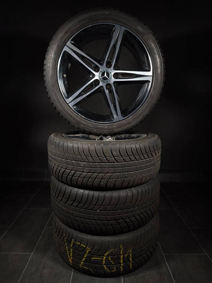 4 Winterräder 225 45 R18 Mercedes A B CLA Klasse W177 W247 C118 18" Alufelgen. - Bild 2 von 4