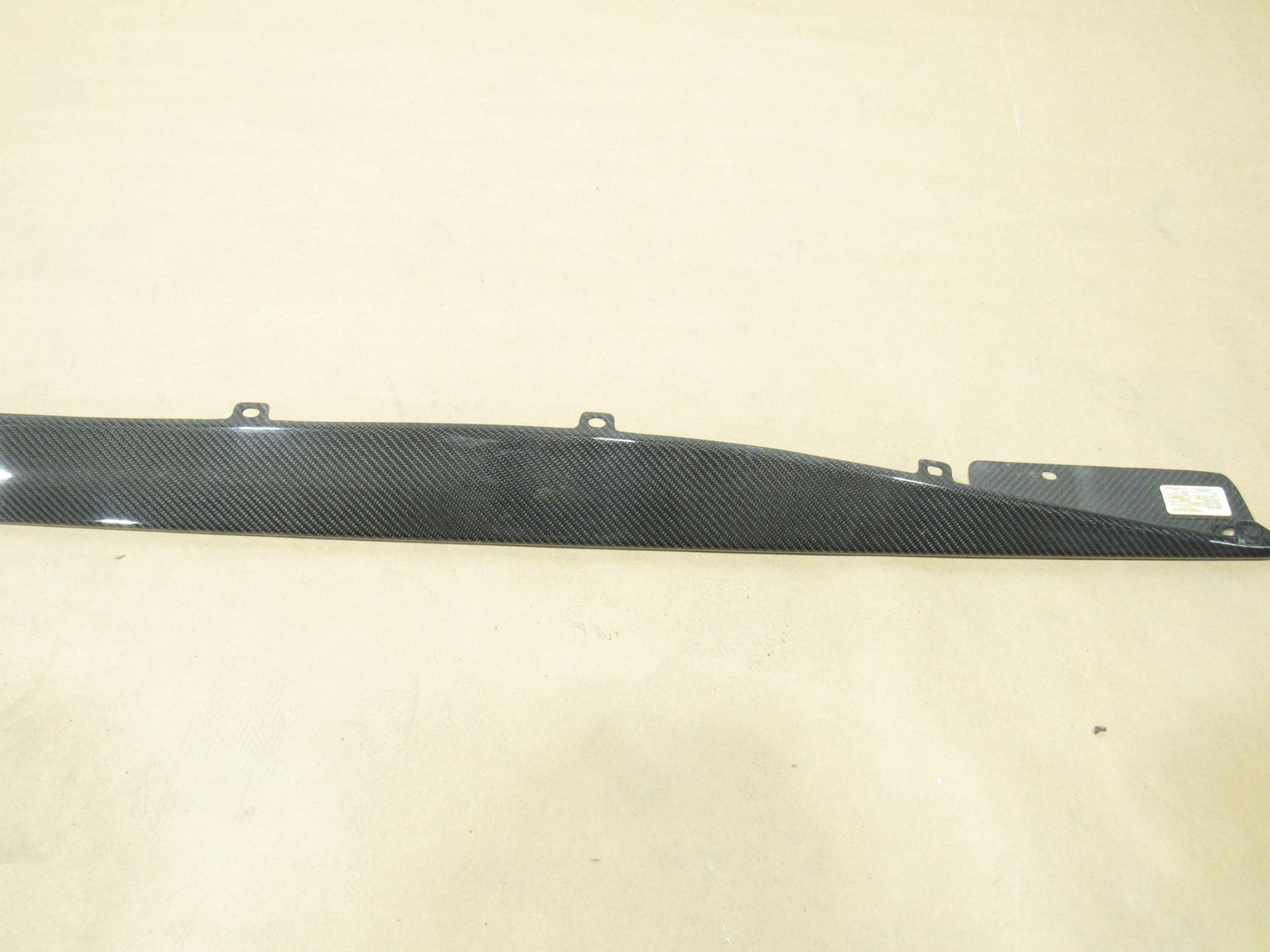 14-18 Aston Martin Vanquish 2014 Left Lower Plate Sill Blade Carbon Cover Y2