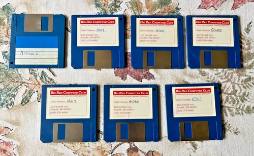 7 Apple IIGS 3.5 Floppy Disks Arkanoid II Assorted Software Lot