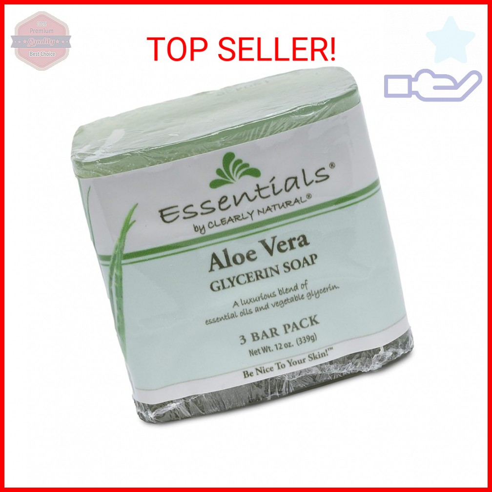 Clearly Natural 1170505 Bar Soap Aloe Vera 3pk - . 75 Oz