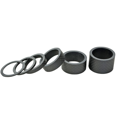 1" OMNI Racer WORLDS LIGHTEST Carbon Headset Set : 2,3,5,10,15,20mm MATTE - Picture 1 of 8