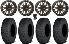 System 3 ST-3 14" Wheels Bronze 30" Coyote Tires Suzuki KingQuad
