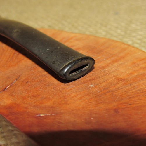 Pipa da fumo JARL intagliata e liscia ciotola stretta alta #1583 ~ originale ~ come da ritrovamento - Foto 13 di 14