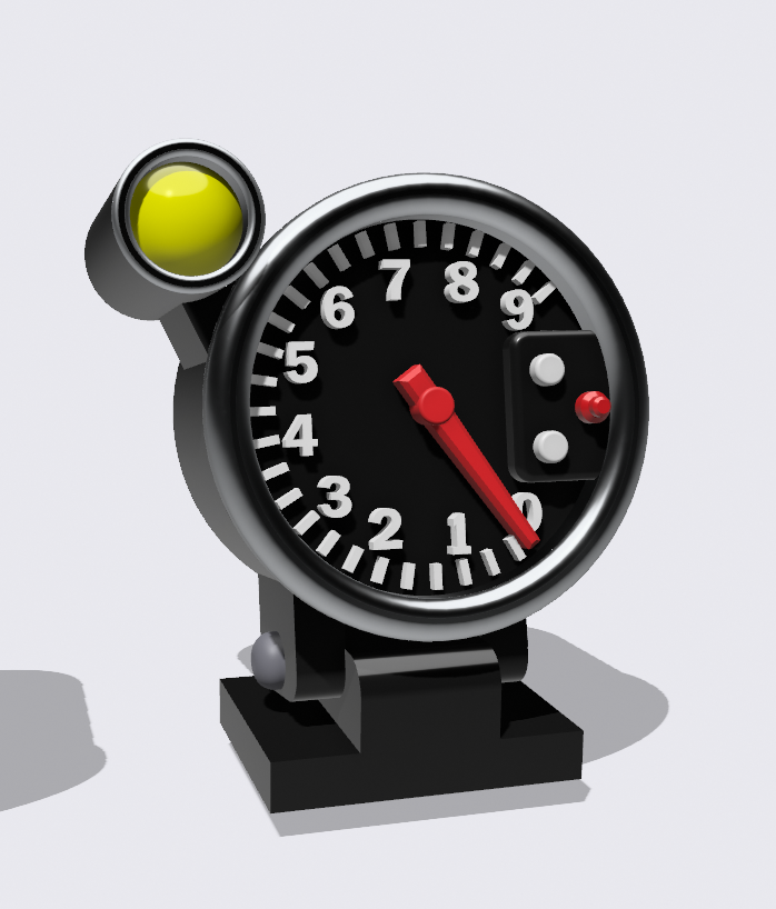 1/25 Scale 3D Resin Tach with Shift Light