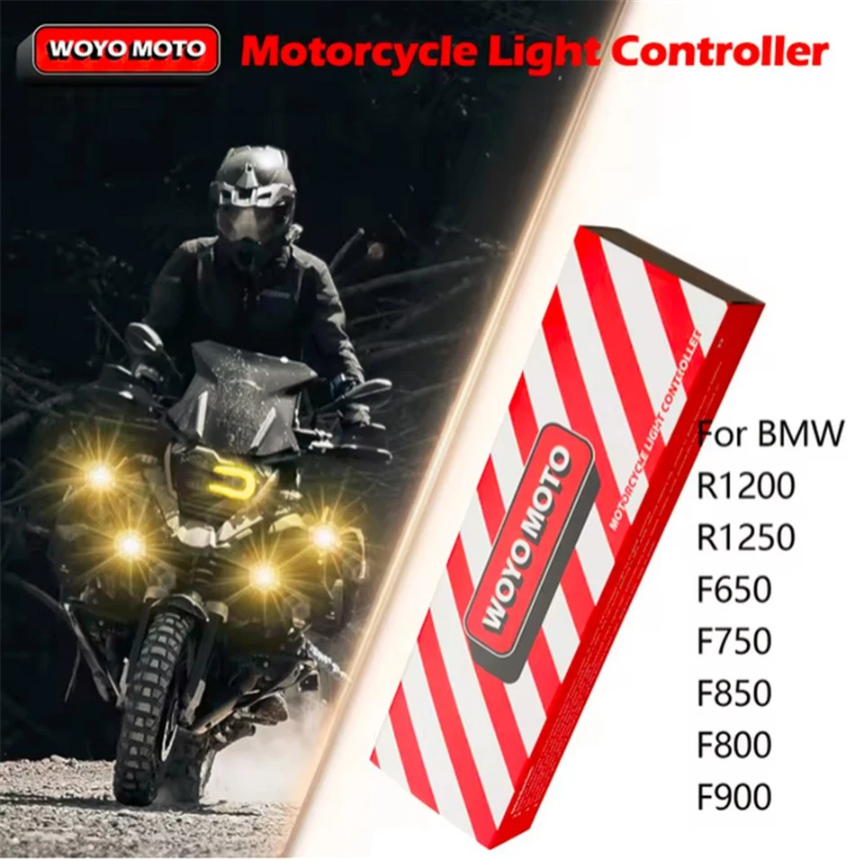 Controlador de luz de motocicleta para BMW R1200GS R1250GS R1250RT R1250R R1250RS Foto 4 de 4