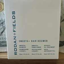 Rodan + Fields Smooth+ Hair Regimen Shampoo Conditioner Travel Size New in Box