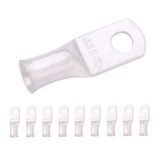 SELTERM 10pcs 6 AWG 10 Stud Tinned Copper Wire Lugs, Heavy Duty Battery Cable...
