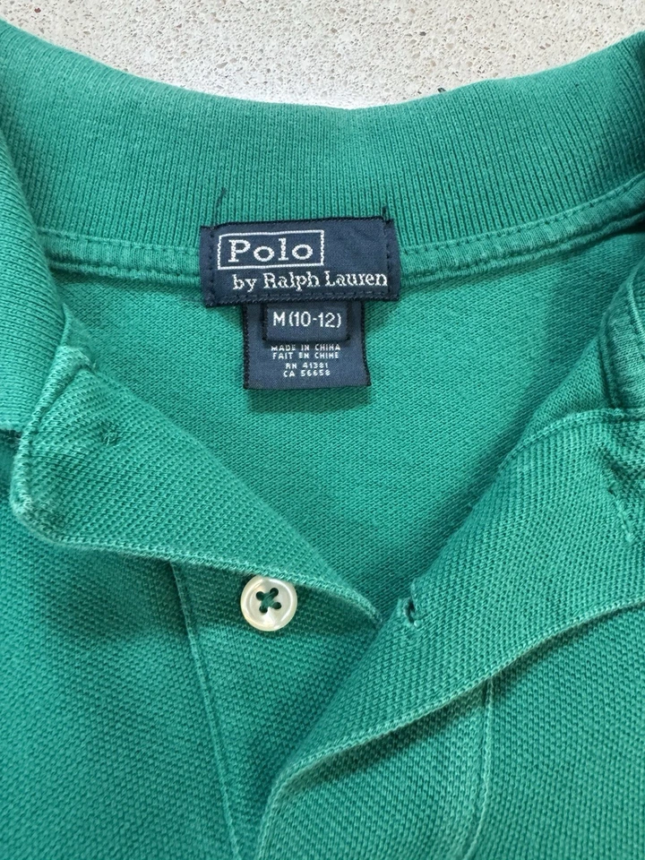 Polo de Ralph Lauren Manga Corta Talla Niño Mediana (10-12) Verde Foto 4 de 4
