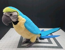 Juguete Hansa Peluche Azul Amarillo Guacamayo Loro Peluche De Colección Pájaro Realista