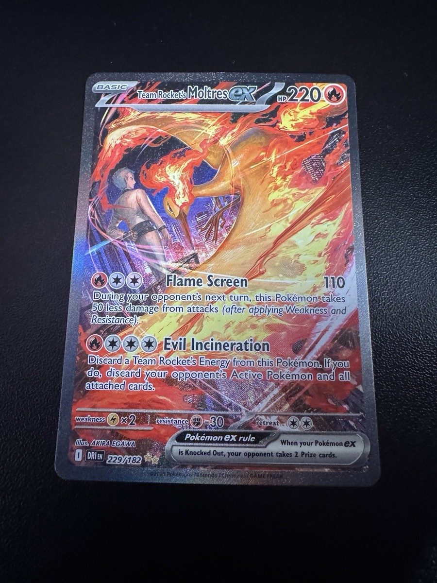 ポケモンカードゲーム ROCKET'S MOLTRES ex SPECIAL ART RARE Team Rocket's Moltres ex Special Illustration Rare SV10: Destined
