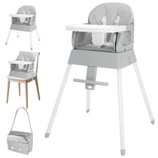 4-in-1 Baby High Chair, Convertible Highchair for Babies and Toddlers, Portab...