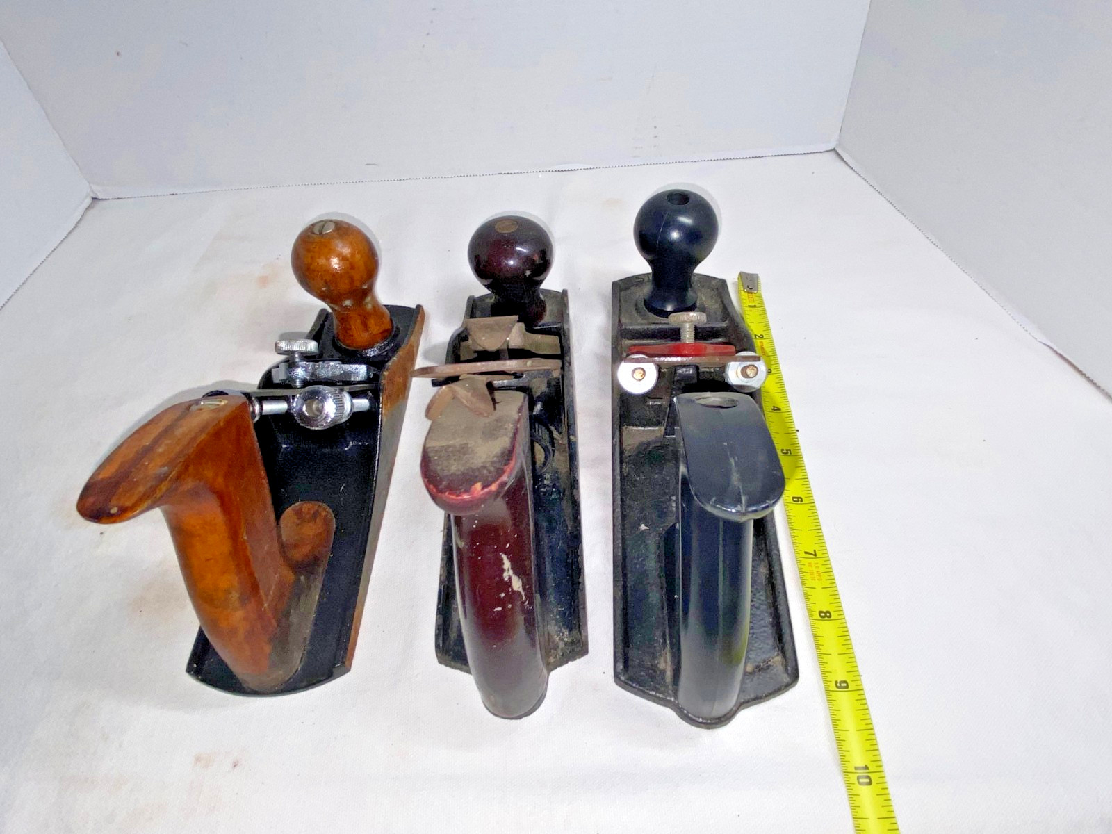 (3) Vintage Stanley Heavy Metal Wood Planers Planes SB4,  NO 33, ++ (USA)