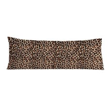 Trendy Leopard Print Body Pillow Cover 20x54, Cheetah Print Room Home Decor,