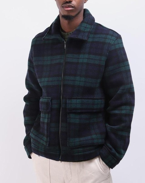 Men Edwin Jacket Green Wool 36 / S / 44
