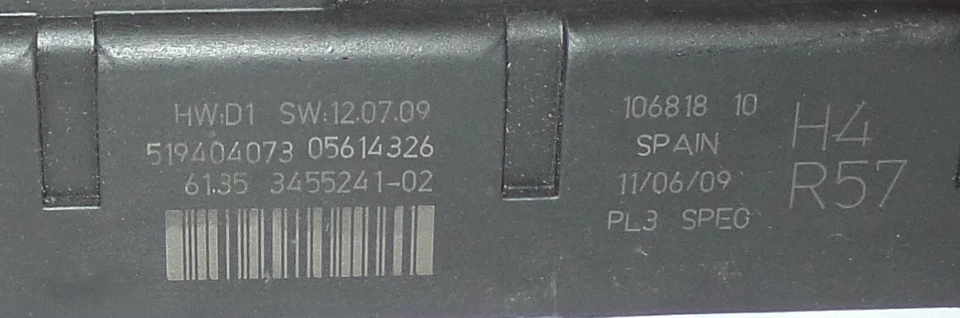 2007-2013  MINI COOPER BCM INTERIOR DISTRIBUTION FUSE BOX 3455241-02 OEM - Image 2 of 4