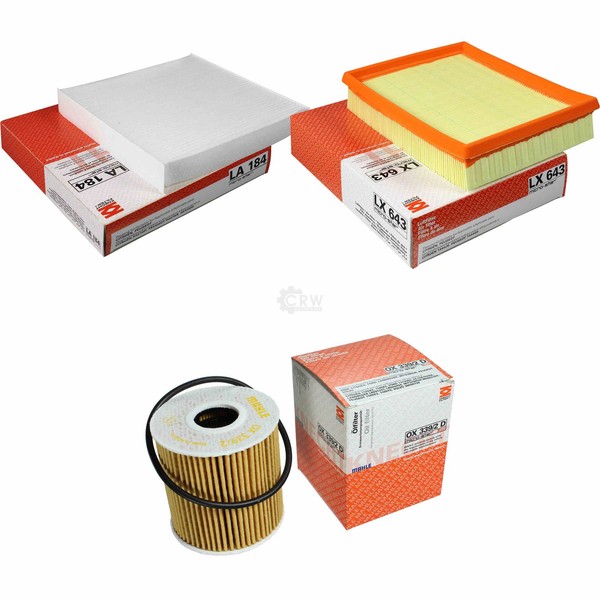 Mahle / Knecht Innenraumfilter LA 184 Luftfilter LX 643 ÖLfilter OX 339/2D-image