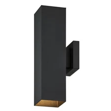Design Classics Black Rectangle Outdoor Wall Coach Light