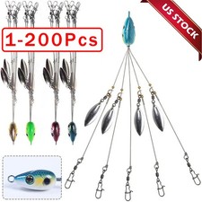 Umbrella Alabama Rig 4 Blades 5 Arms Alabama Rig Bass Fishing Lure Bait Tool Lot