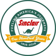 Sinclair Oil Co. 1916-2016, 100th Anniversary NEW 28" Dia. Round Sign USA STEEL
