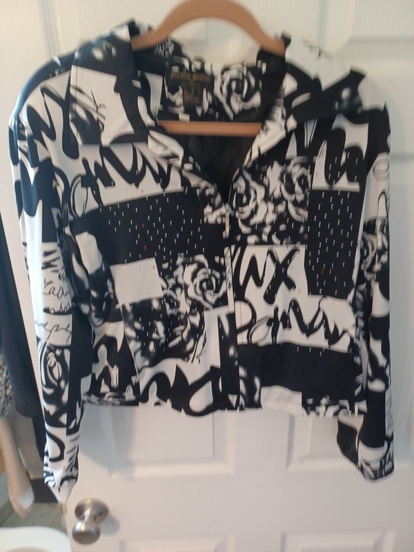 Vintage Jackets Galore Woman Small Bomber Tiny Subtle Sequins Zip