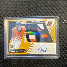 2024 Panini Zenith Rookie Patch Auto Laundry Tag - Troy Franklin #218 Gold #4/10