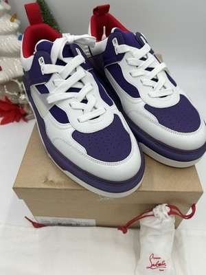 Men's Christian Louboutin Astroloubi Top Purple/White Leather