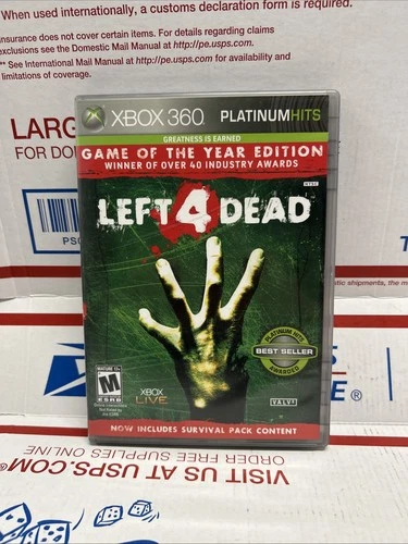 Left 4 Dead Platinum Hits Game Of The Year Edition Xbox 360 CIB Complete SCRATCH