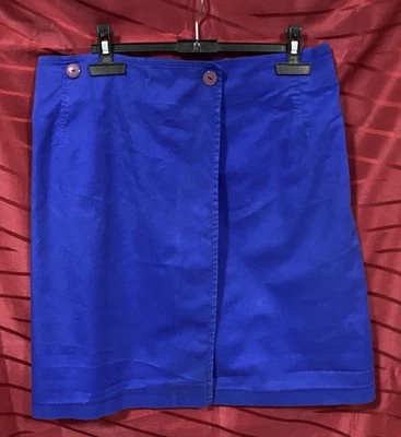 JUPE croisé marque 3 SUISSES le Chouchou taille 42 / 44 - couleur bleu vif - Photo 1/3
