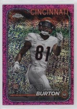2024 Topps Chrome Rookies Magenta Speckle Refractor 240/399 Jermaine Burton 0t6o
