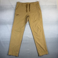 REI Co-Op Sahara Path Pants Men 36x32 Cargo Tan Hiking Outdoor Nylon Travel