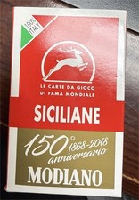 Italian Sicilian Scopa Playing Cards by