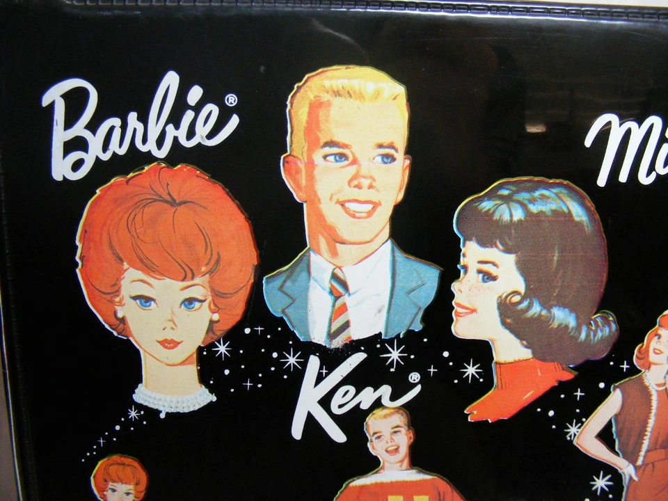 Barbie Collectable Black 1964 Barbie Ken & Midge Doll Carrying Case Mattel Inc. - Image 3 of 4